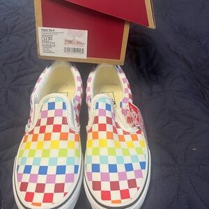 Vans White Sneakers Classic Slip-On Style